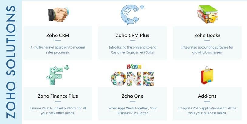 Click here to learn more about Zoho Solutions!